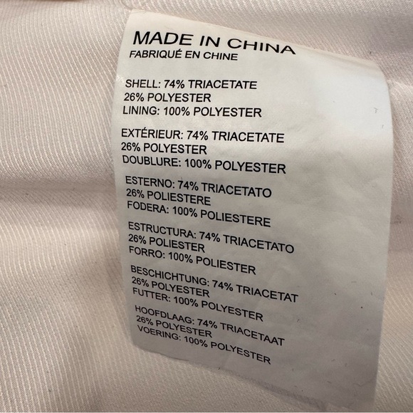 Club Monaco Women’s Tie Back White Blazer Collarless Size 0 - Picture 11 of 11